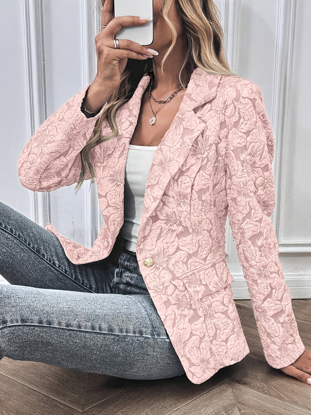 Camilla | Blazer con Motivo Floreale