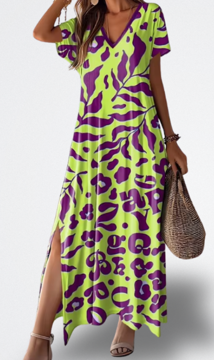 Abito Lungo Stile Tropicale