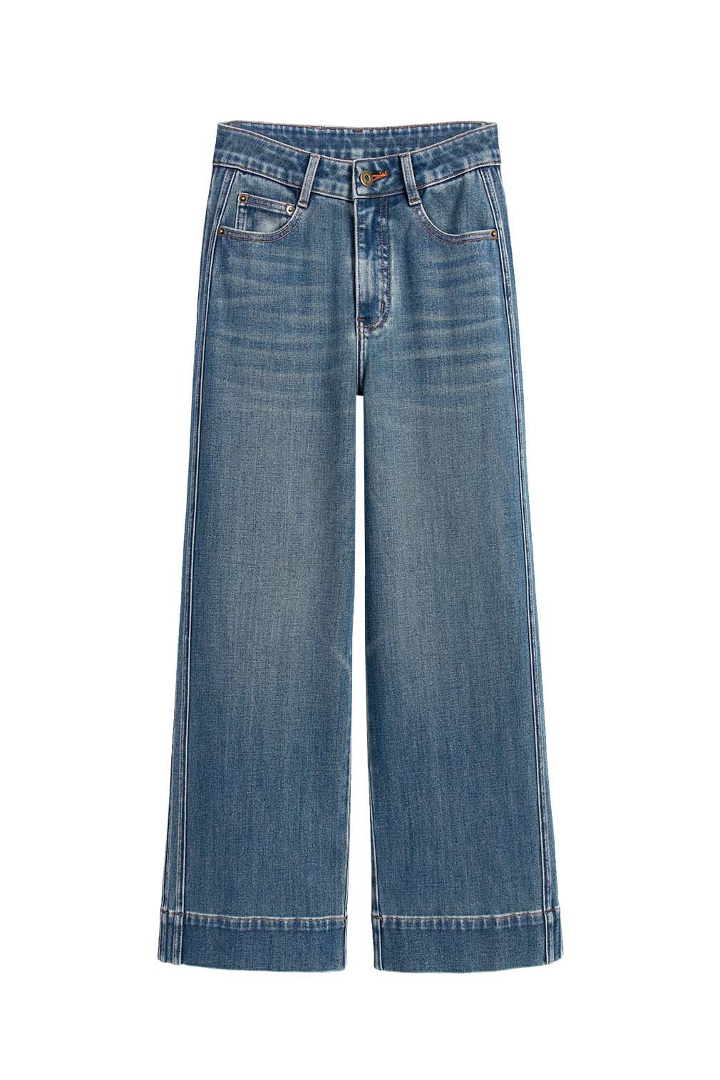 Sofia™ | Jeans Slim a Gamba Larga con Patatine Fritte