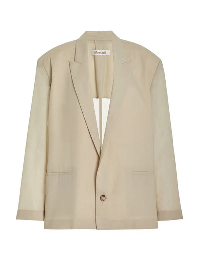 Sofia | Blazer Overdimensionato in Mistura di Lino