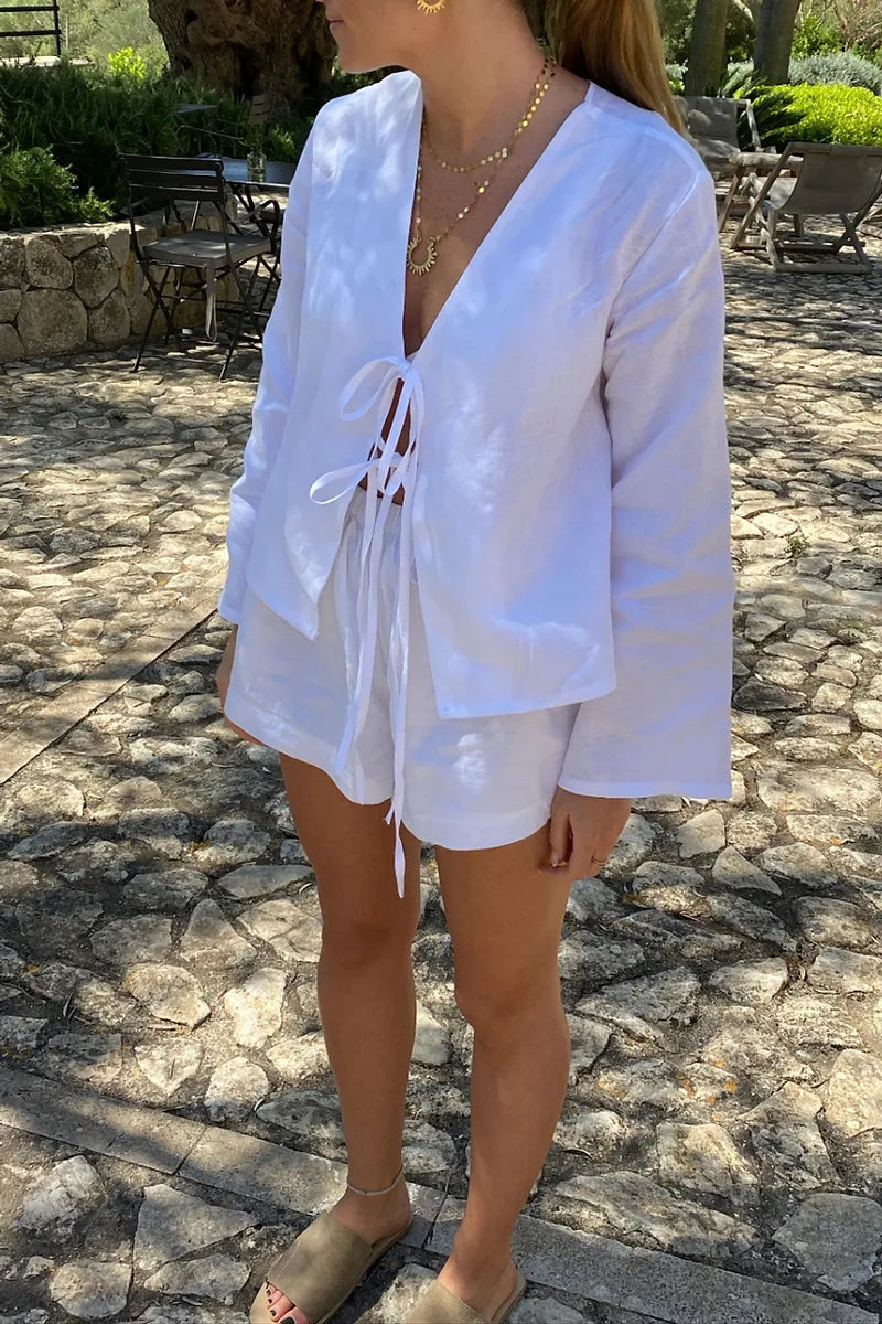 Sofia™ | Elegante e semplice blusa in pizzo