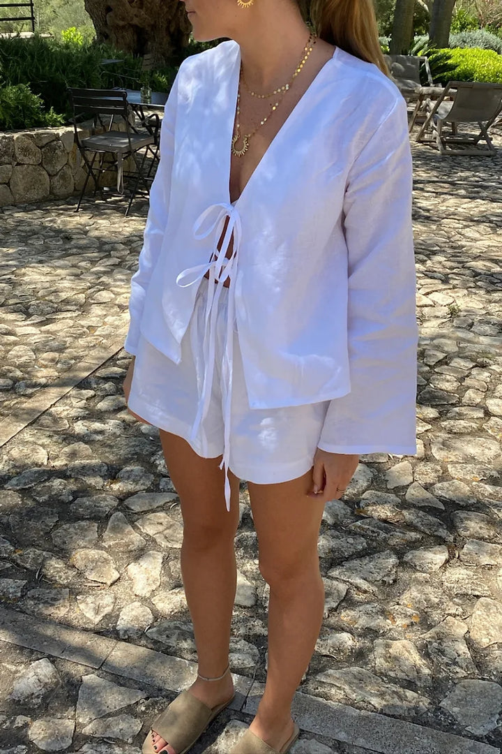 Sofia™ | Elegante e semplice blusa in pizzo