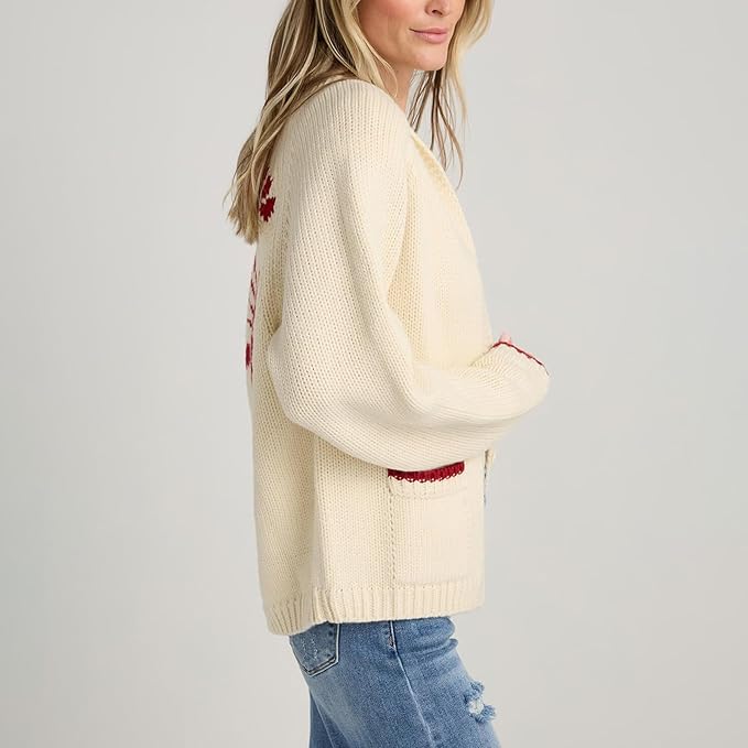 Sofia™ | Lydia - Cardigan con Stampa di Gamberetti