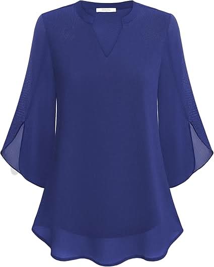 Sofia™ | Marguerite™ Blusa Fluida con Effetto Sovrapposto