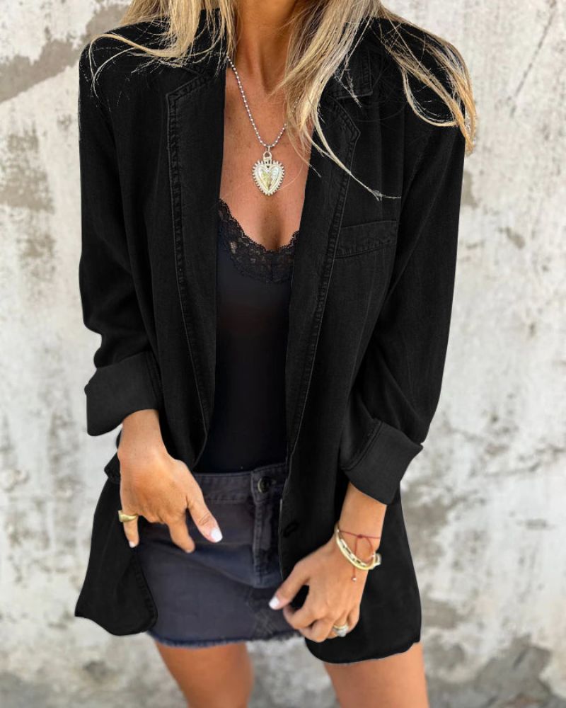 Sofia™ | Casual Denim Blazer