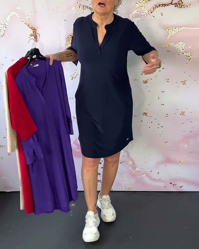 Orlane - Abito elegante con scollo a V