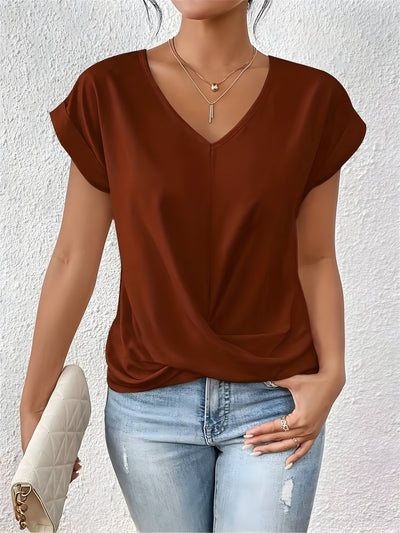 Sofia™ | Faina Elegante camicia casual con scollo a V
