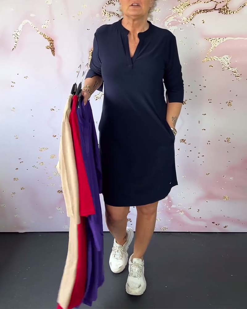 Orlane - Abito elegante con scollo a V