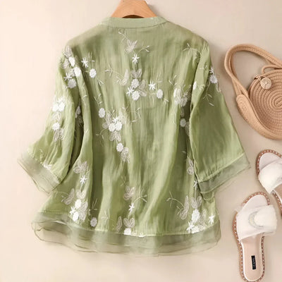 Laurienne™ | Blusa ricamata
