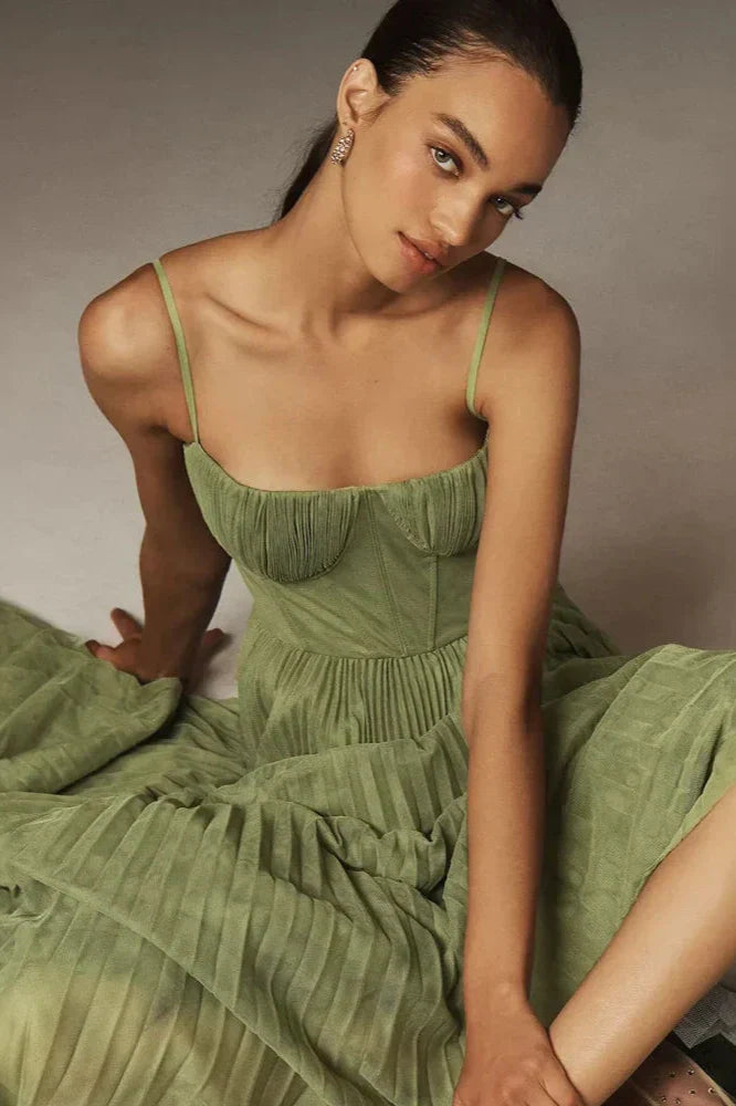Abito Midi Graceful Glow
