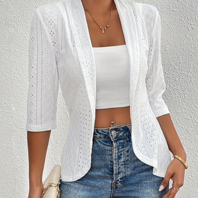 Seasonal Fashion Casual Open- Solid Cardigan Jacket