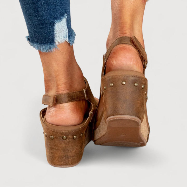 ADELINA | SANDALI CON CUNEA