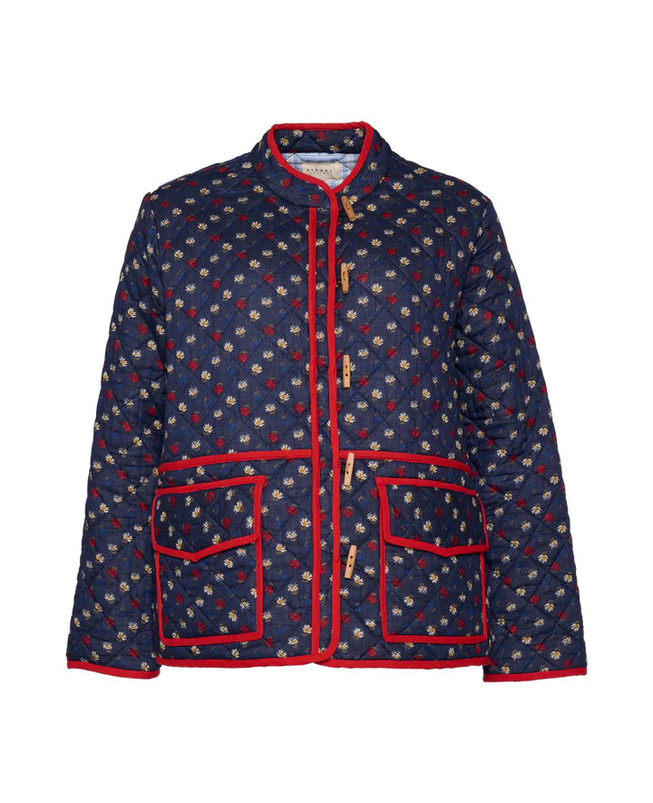 Sofia™ | GIACCA PATCHWORK CON STAMPA FLOREALE DI AMY