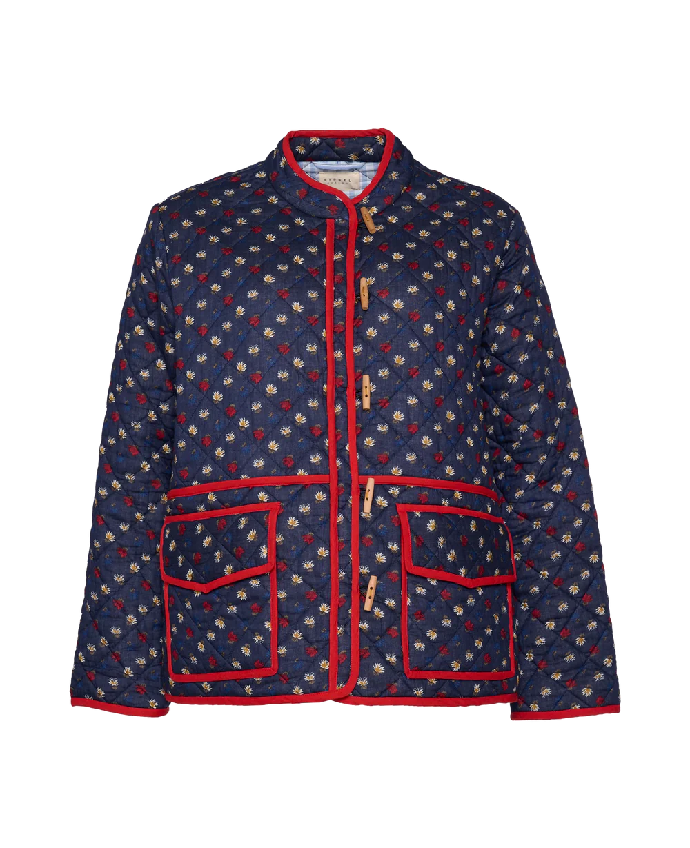 Sofia™ | GIACCA PATCHWORK CON STAMPA FLOREALE DI AMY