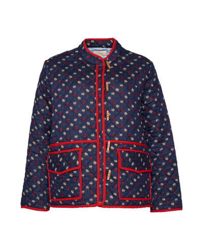 Sofia™ | GIACCA PATCHWORK CON STAMPA FLOREALE DI AMY