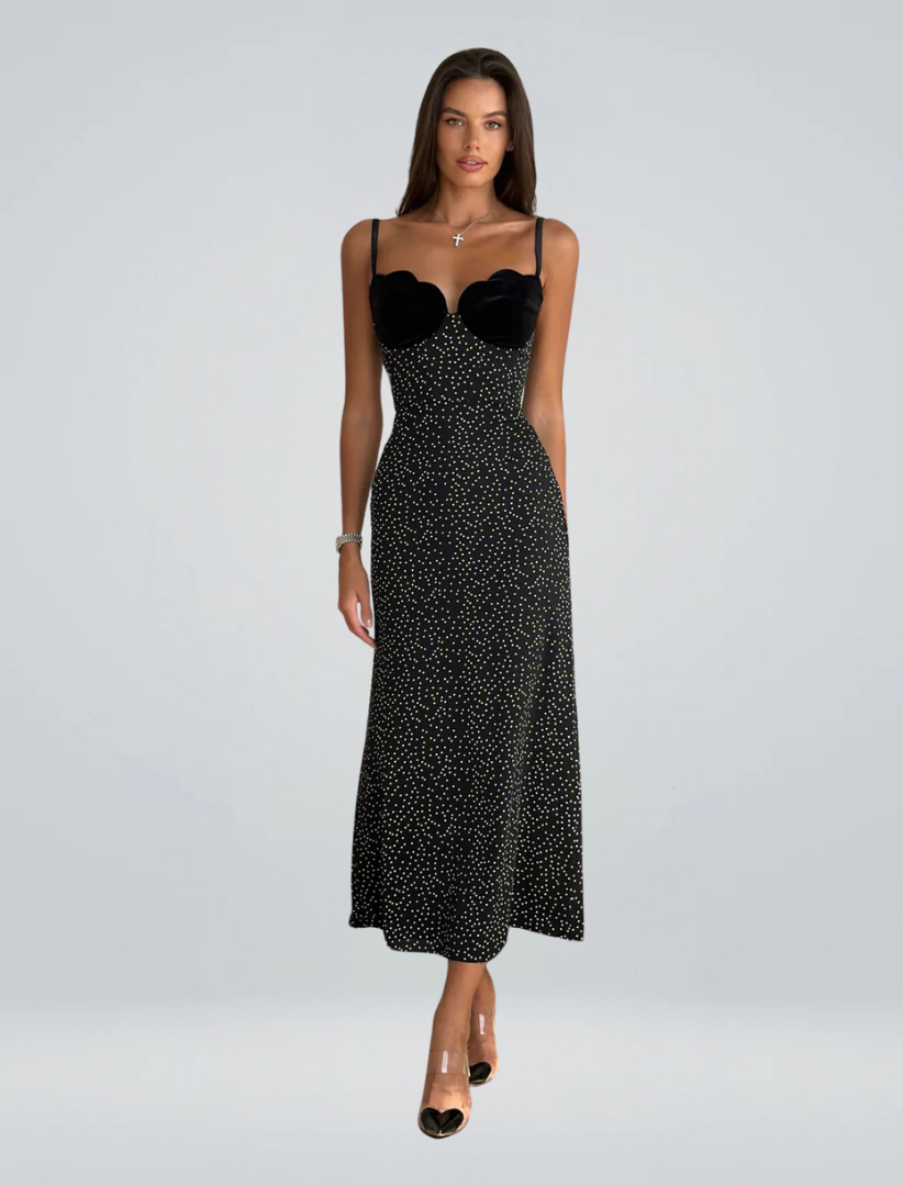 Aria™ | Abito midi nero