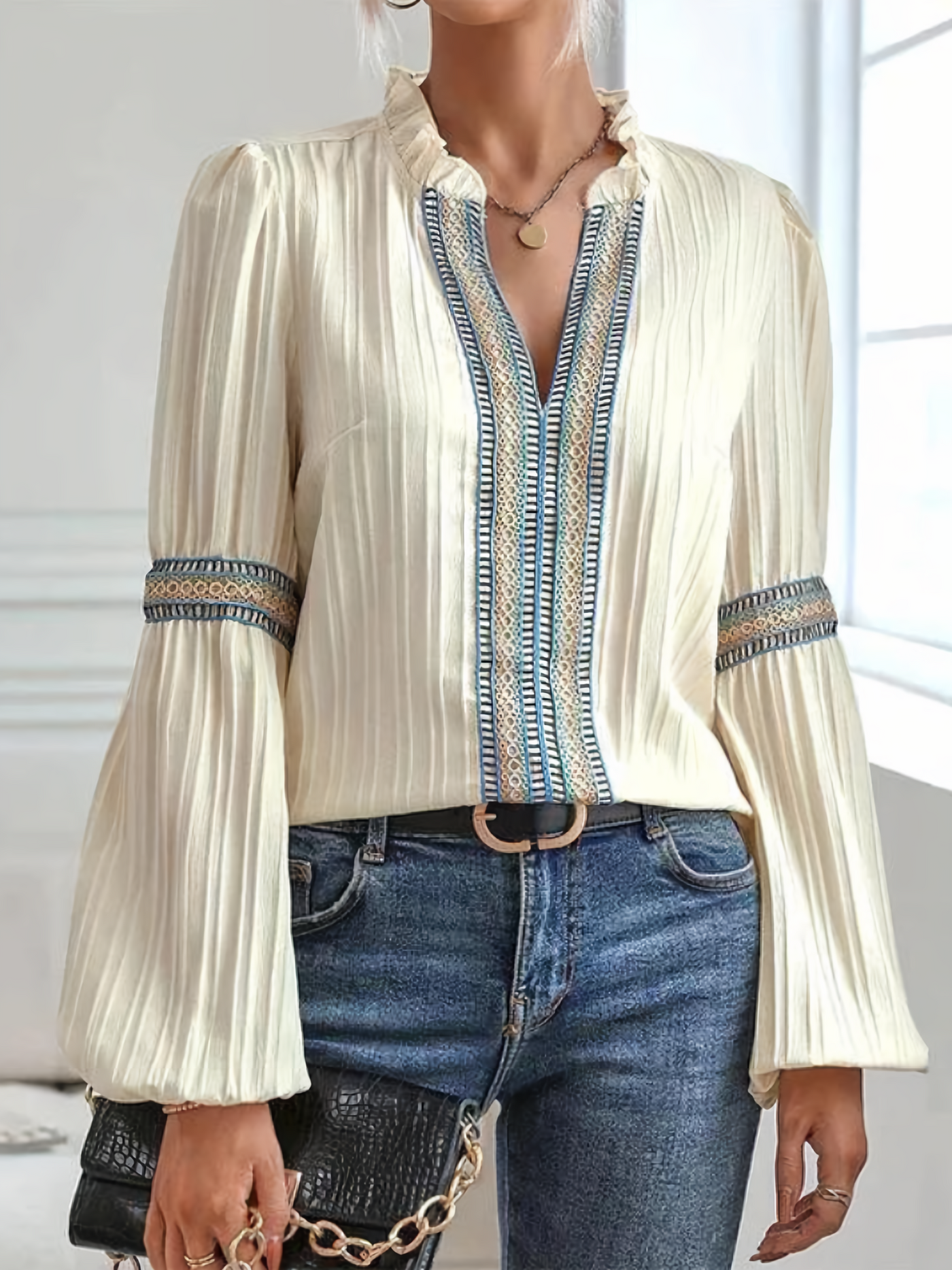 Sofia™ | Colette - Magnifica blusa con scollo a V