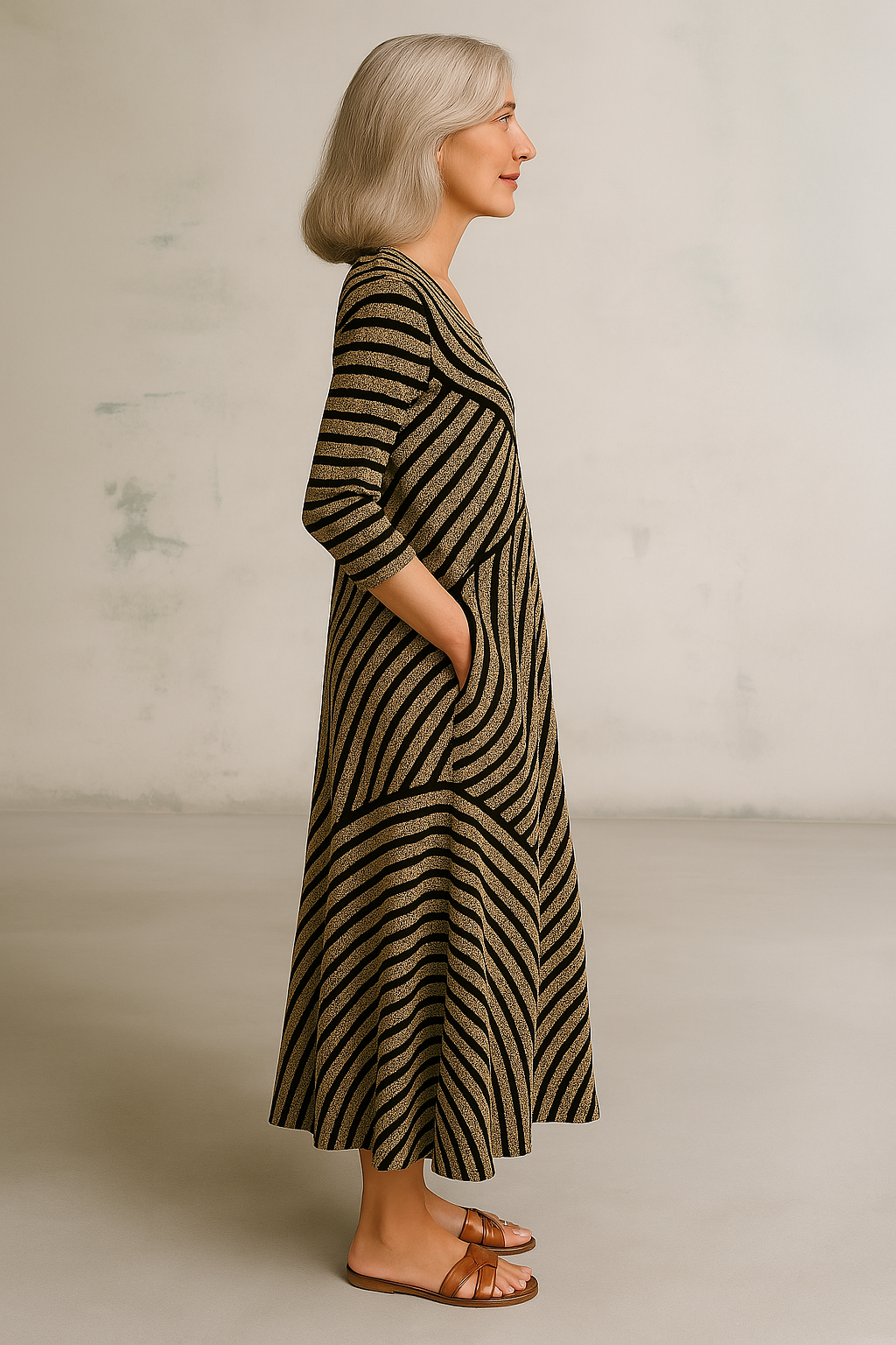 Annora - Abito a righe elegante e pratico