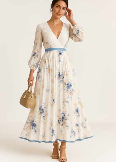 Cecile - Maxi abito floreale
