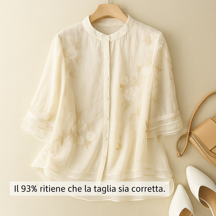 Laurienne™ | Blusa ricamata