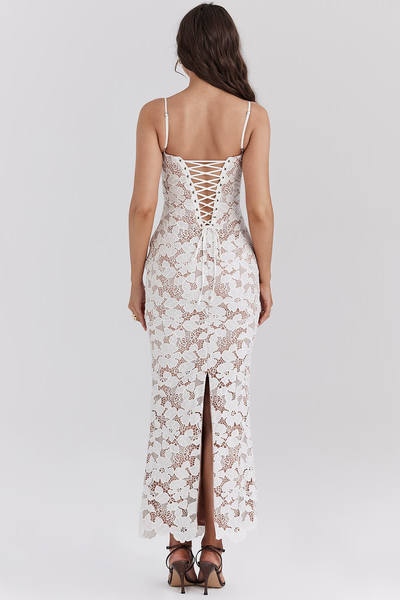 Evangeline | Abito Maxi Ricamato
