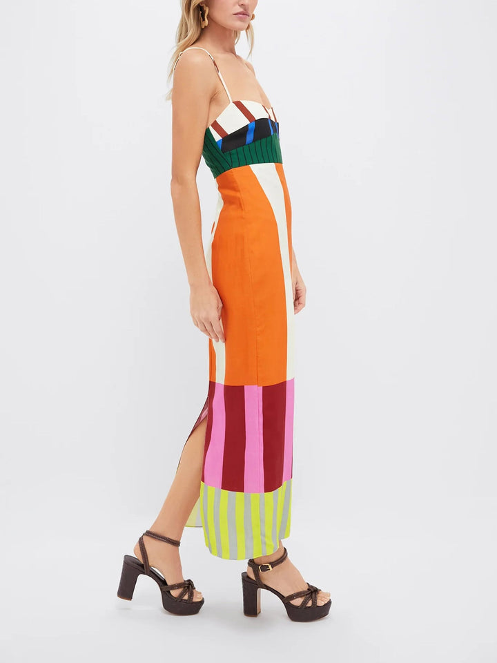Paloma – Maxi Abito Colorato a Righe