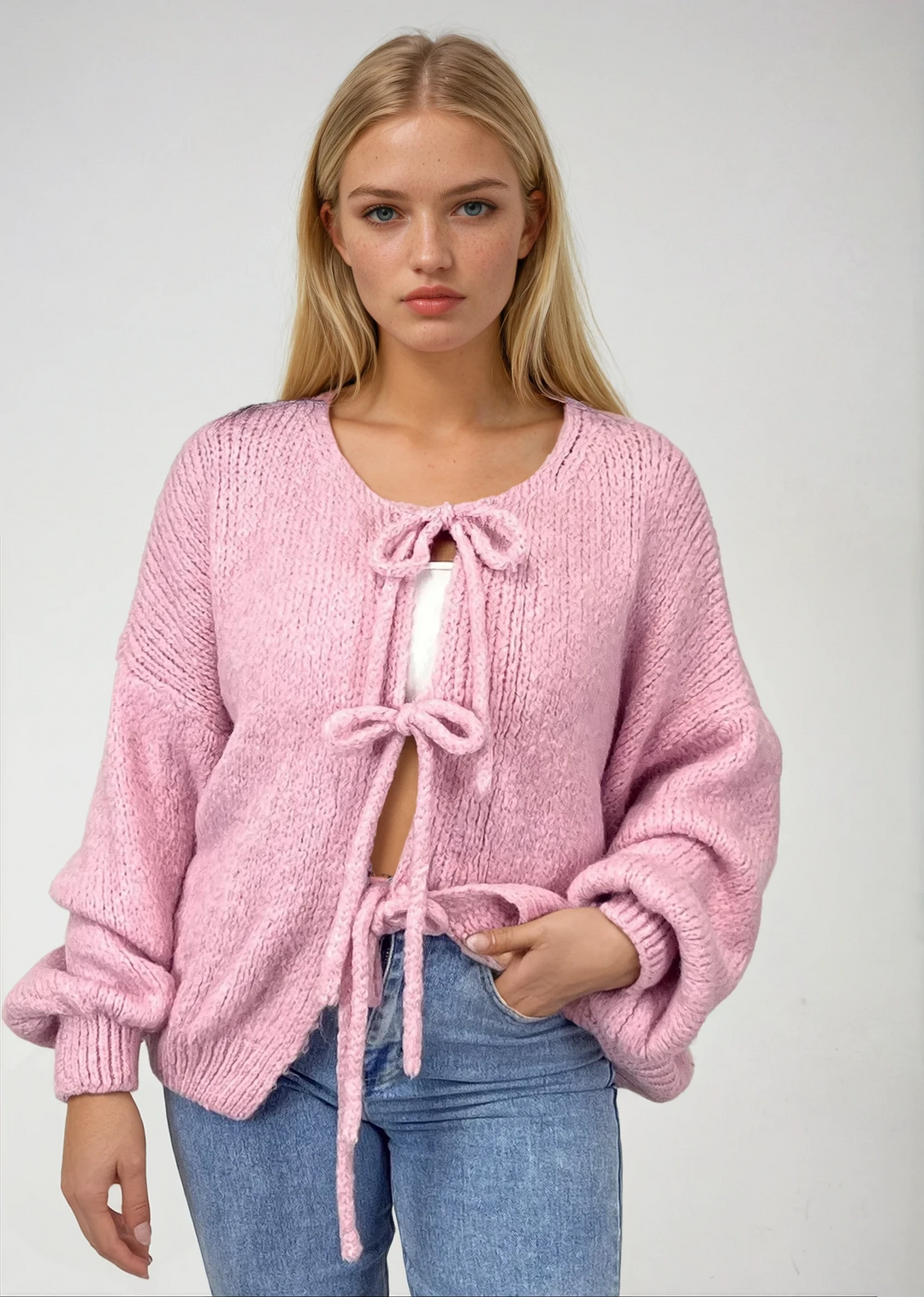 Sofia™ | Cardigan con Fiocco Clara