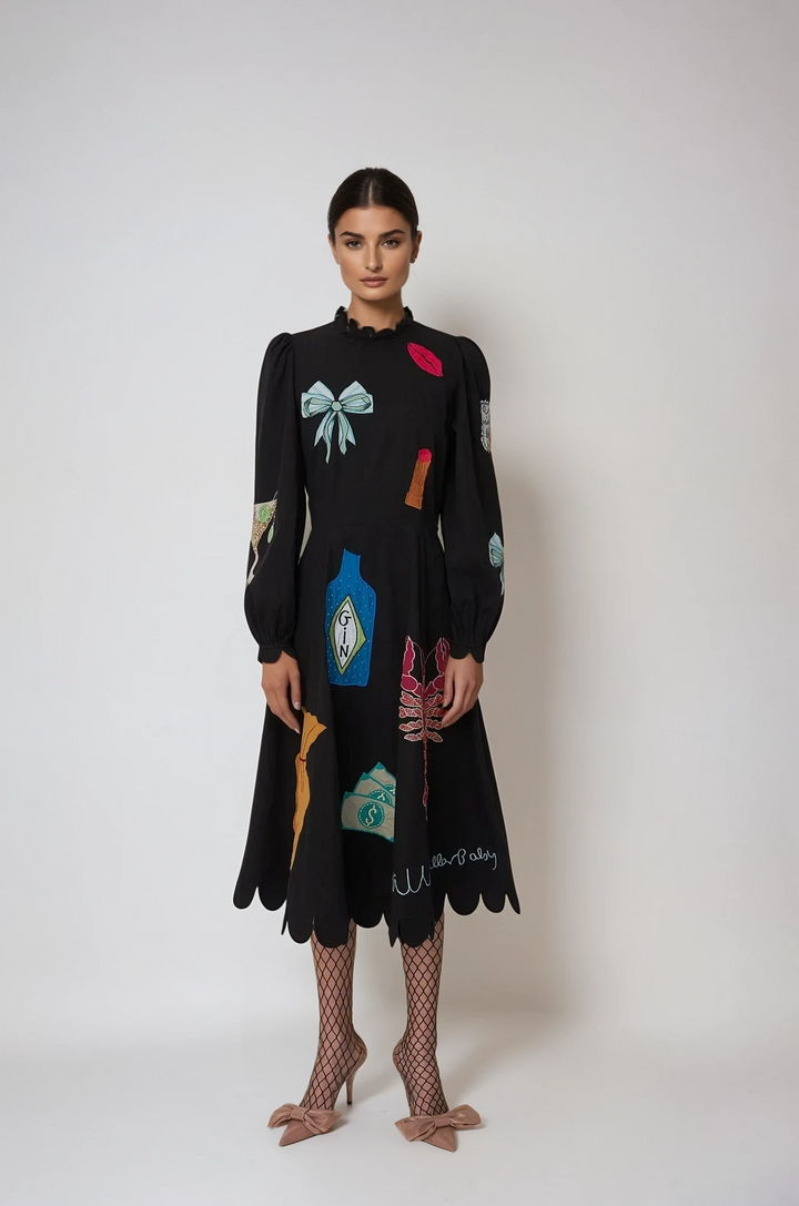 Sofia™ | Abito Midi Crustacea Scallop Dress