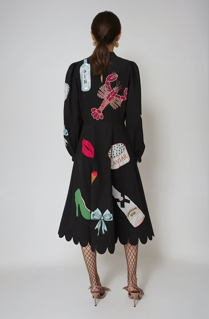 Sofia™ | Abito Midi Crustacea Scallop Dress