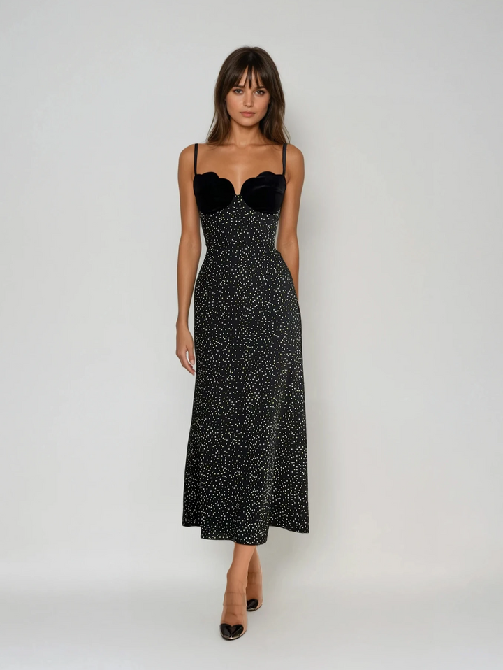 Sofia™ | Bianca - Abito in Velluto