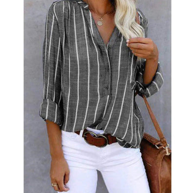 Sofia™ | Brigitte™ | Blusa Elegante a Righe