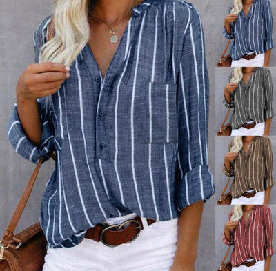 Sofia™ | Brigitte™ | Blusa Elegante a Righe