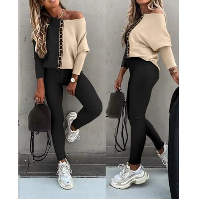 Sofia™ | Lunachic Set Maglia e Pantaloni alla Moda