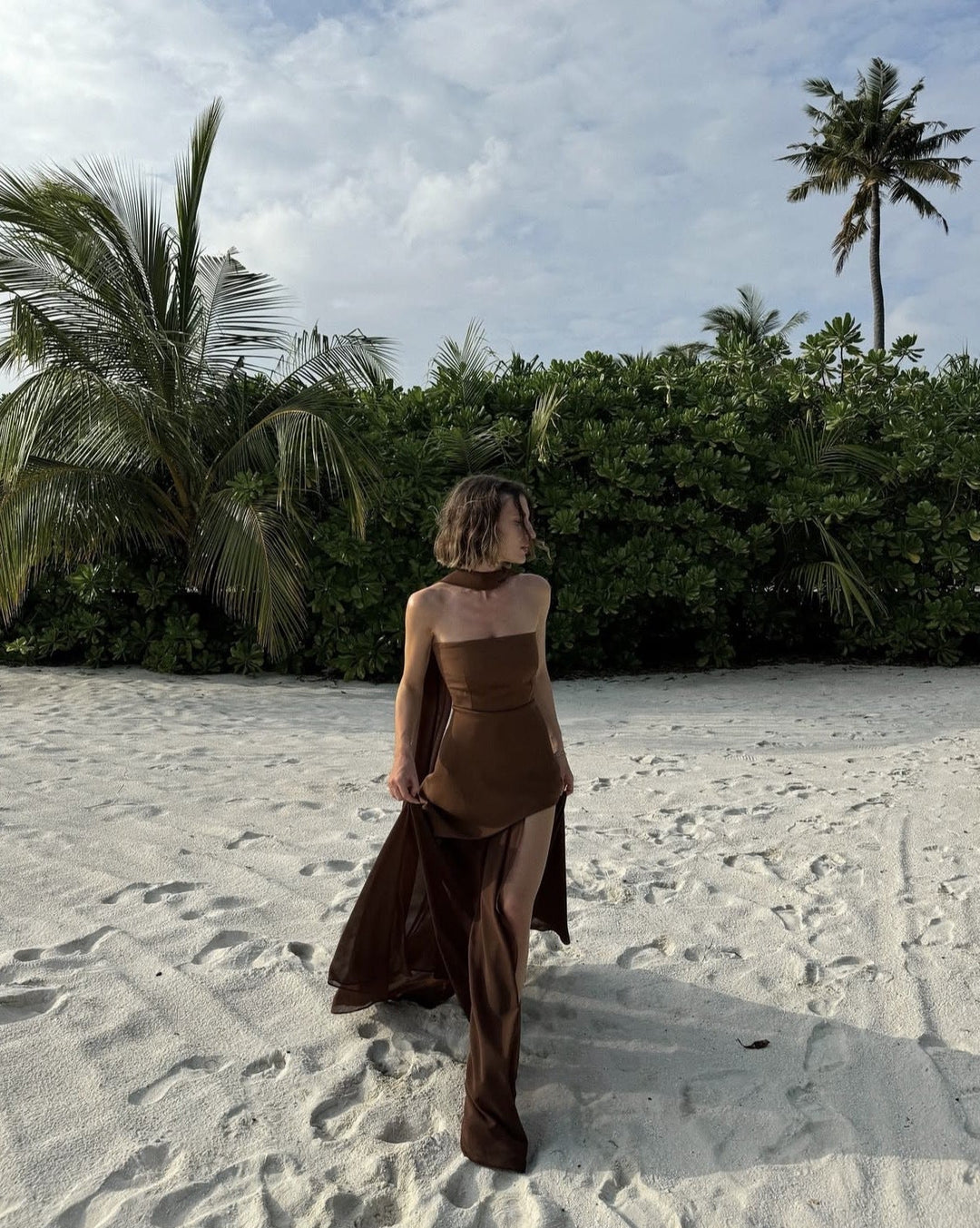 Valerie | Abito Maxi Asimmetrico