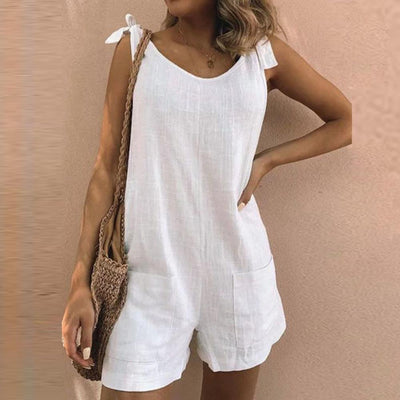Una – Tuta con Spalline a Fiocco e Tasche