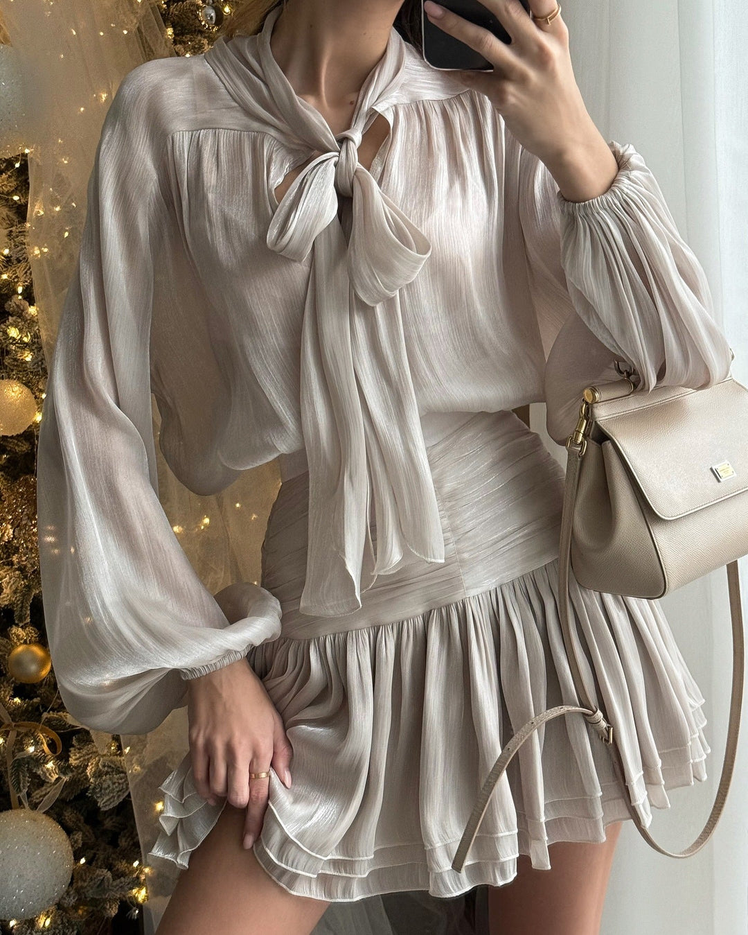 Sofia™ | Set Marisa - Gonna Plissettata con Fiocco