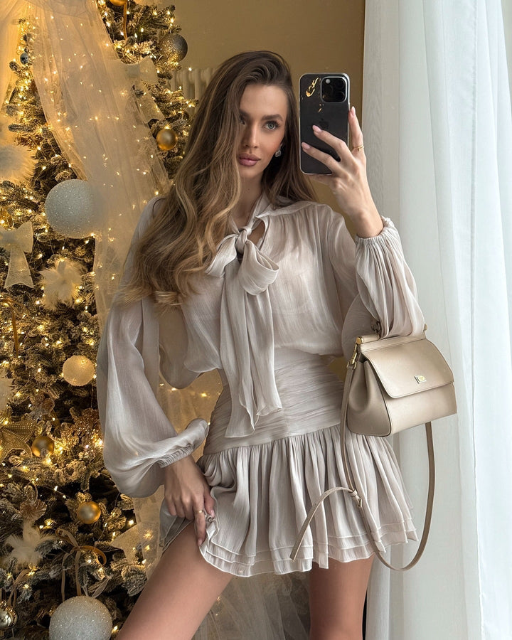 Sofia™ | Set Gonna Plissettata con Fiocco Marisa