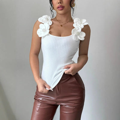 Sofia™ | Eliana - Top Floreale Senza Maniche