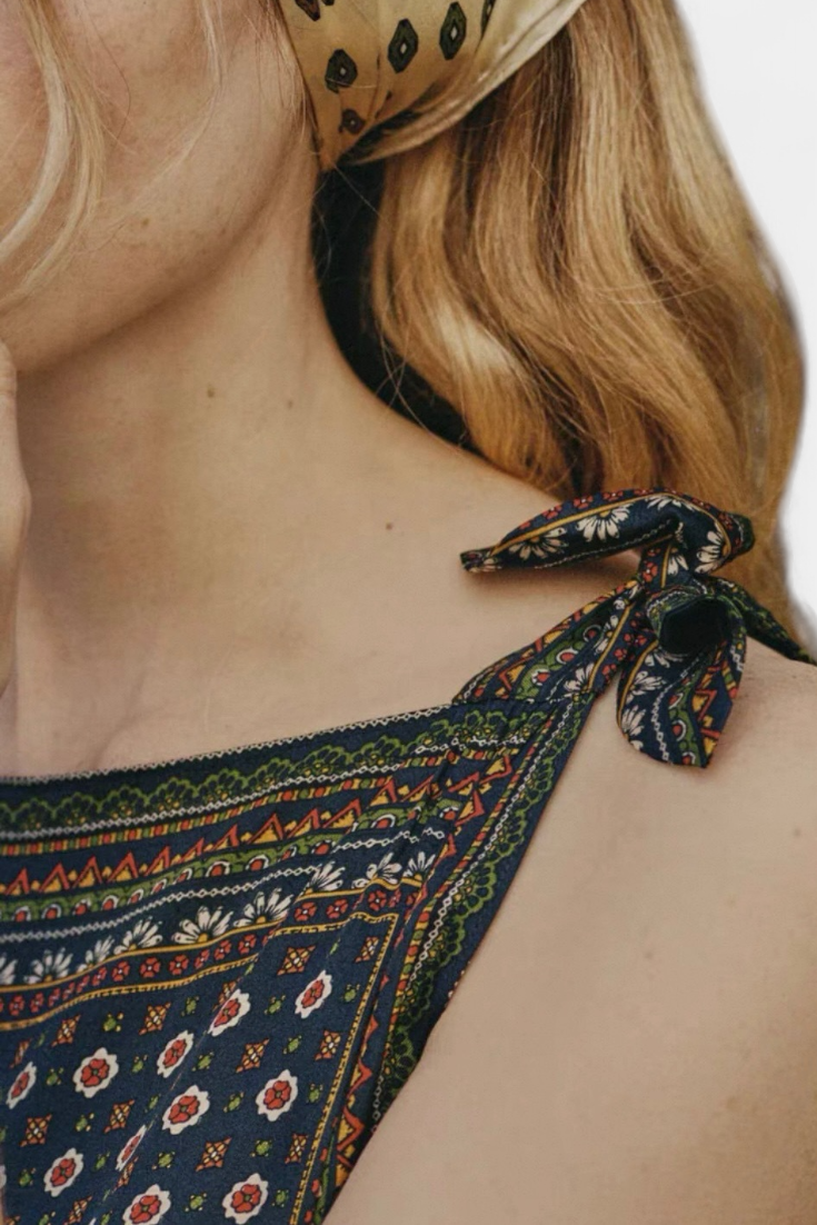 Lorena Vestito Mini Montmartre Foulard