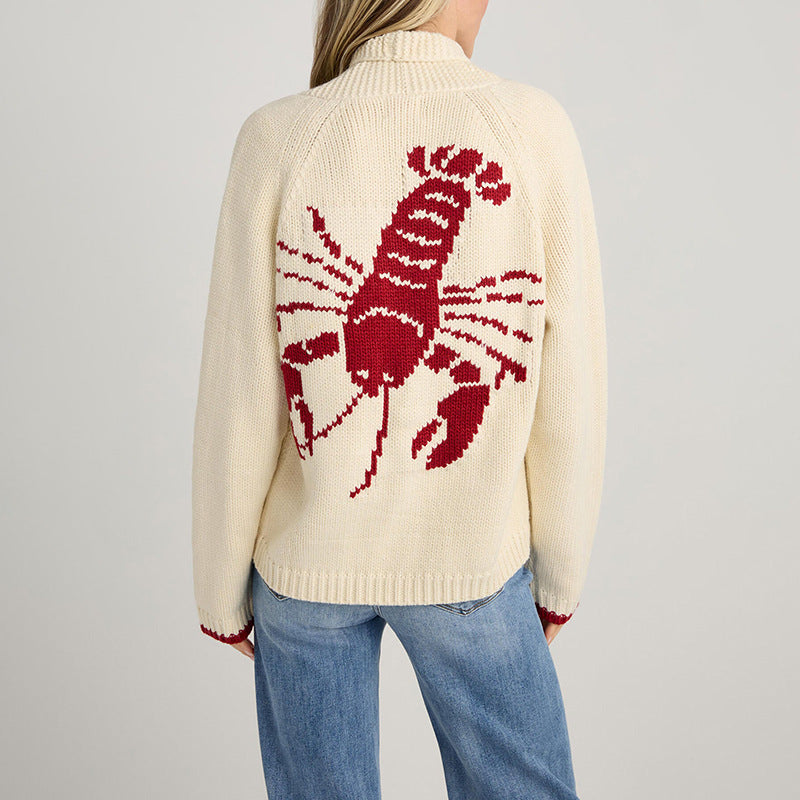 Sofia™ | Lydia - Cardigan con Stampa di Gamberetti