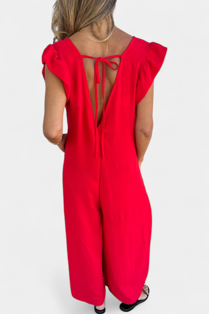 Isela Mono a Collo a V con Stampa Leopardo