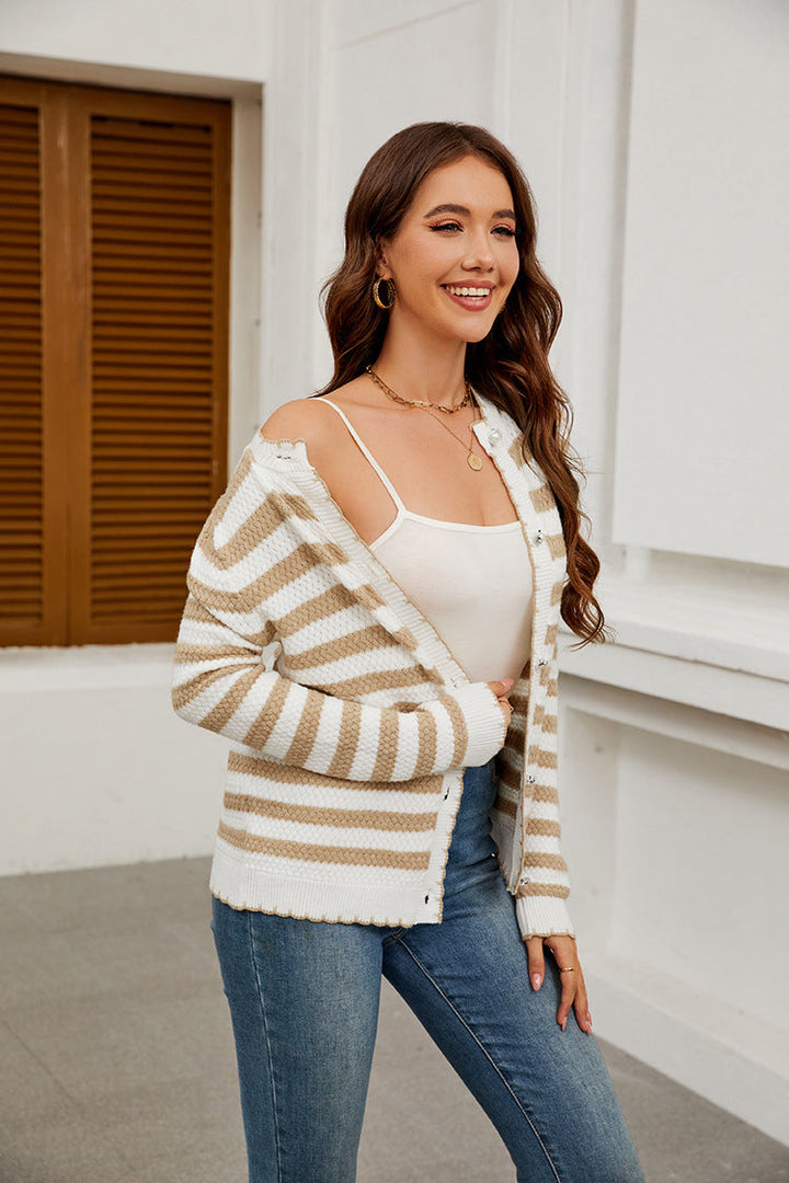 Sofia™ | Strada Striped Knit Cardigan