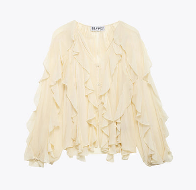 Sofia™ | Desiderio Puro - Blusa con Ruches