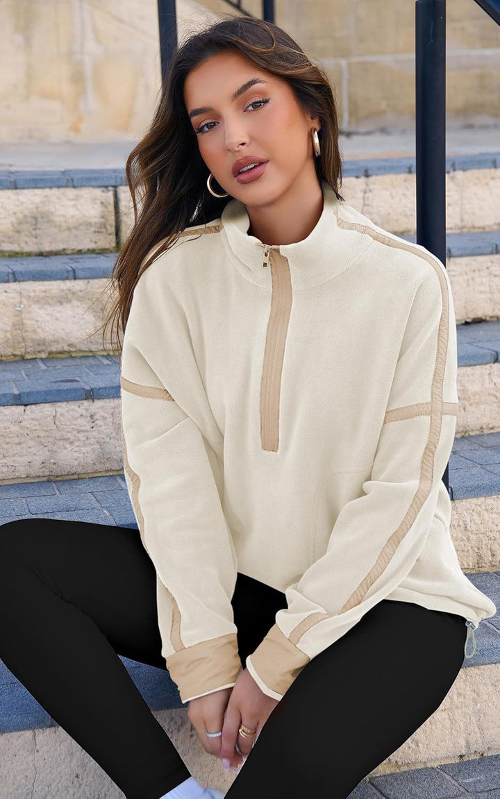 Sofia™ | Felpa con cappuccio ZipFusion bianca