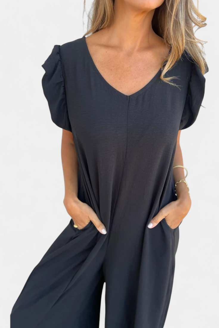 Isela Mono a Collo a V con Stampa Leopardo