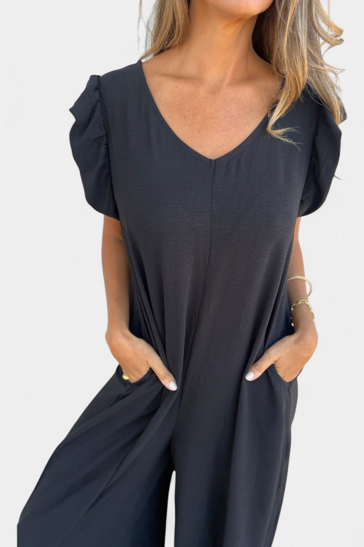 Isela Mono a Collo a V con Stampa Leopardo