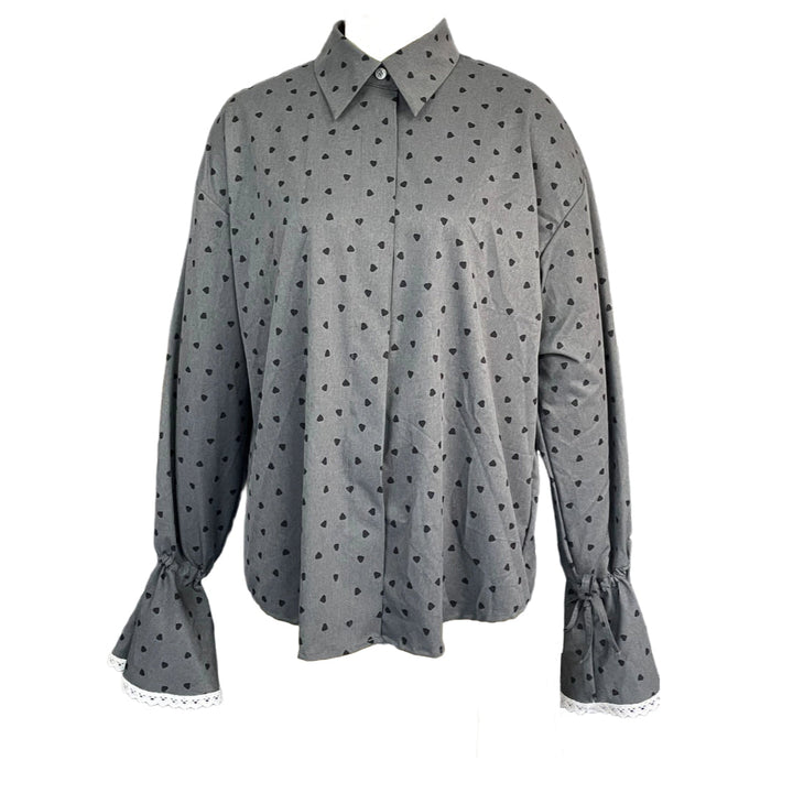 Sofia™ | Esmée - Camicia a Pois con Pizzo