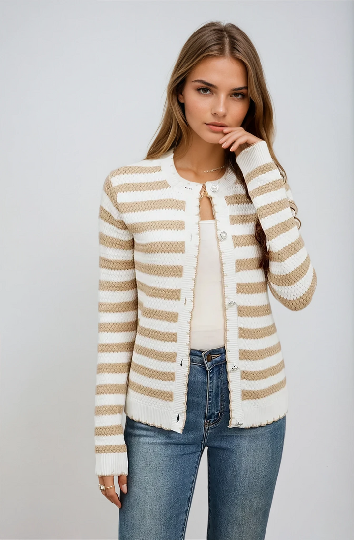 Sofia™ | Strada Striped Knit Cardigan