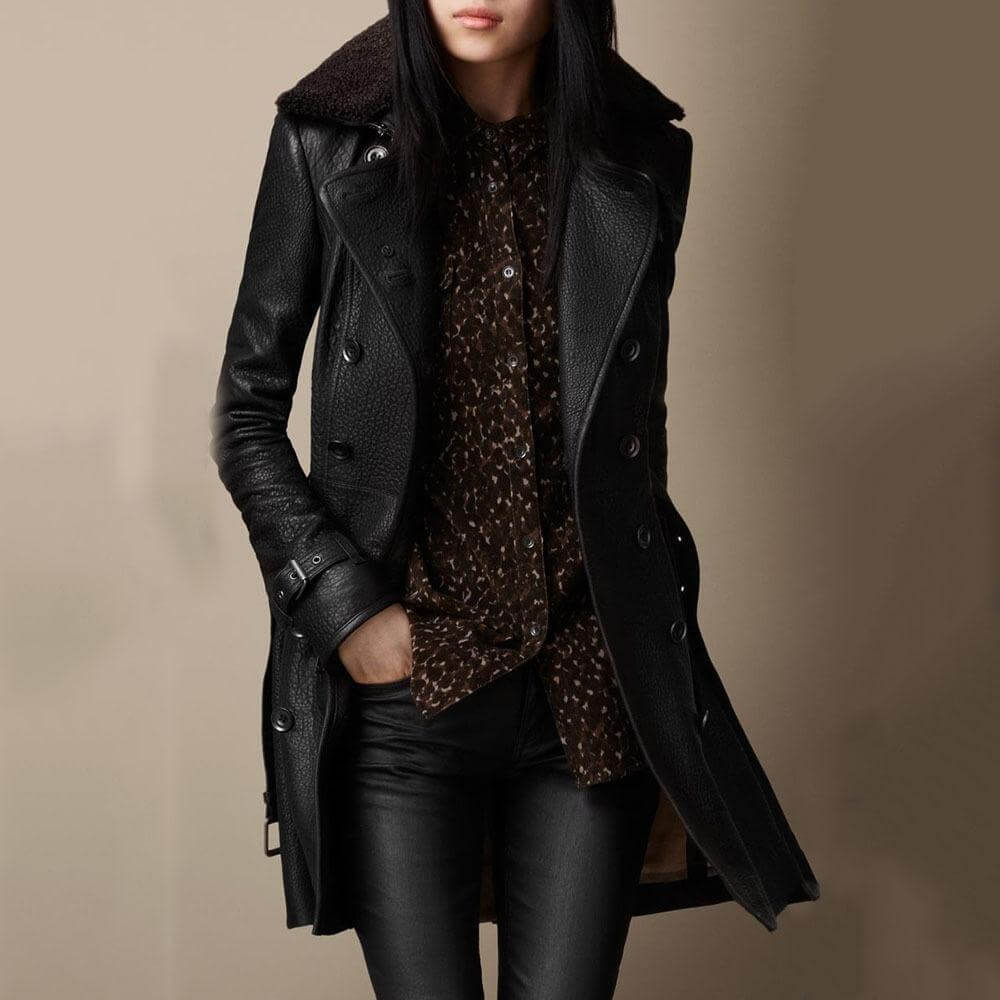 Marta | Giacca in Pelle 3/4