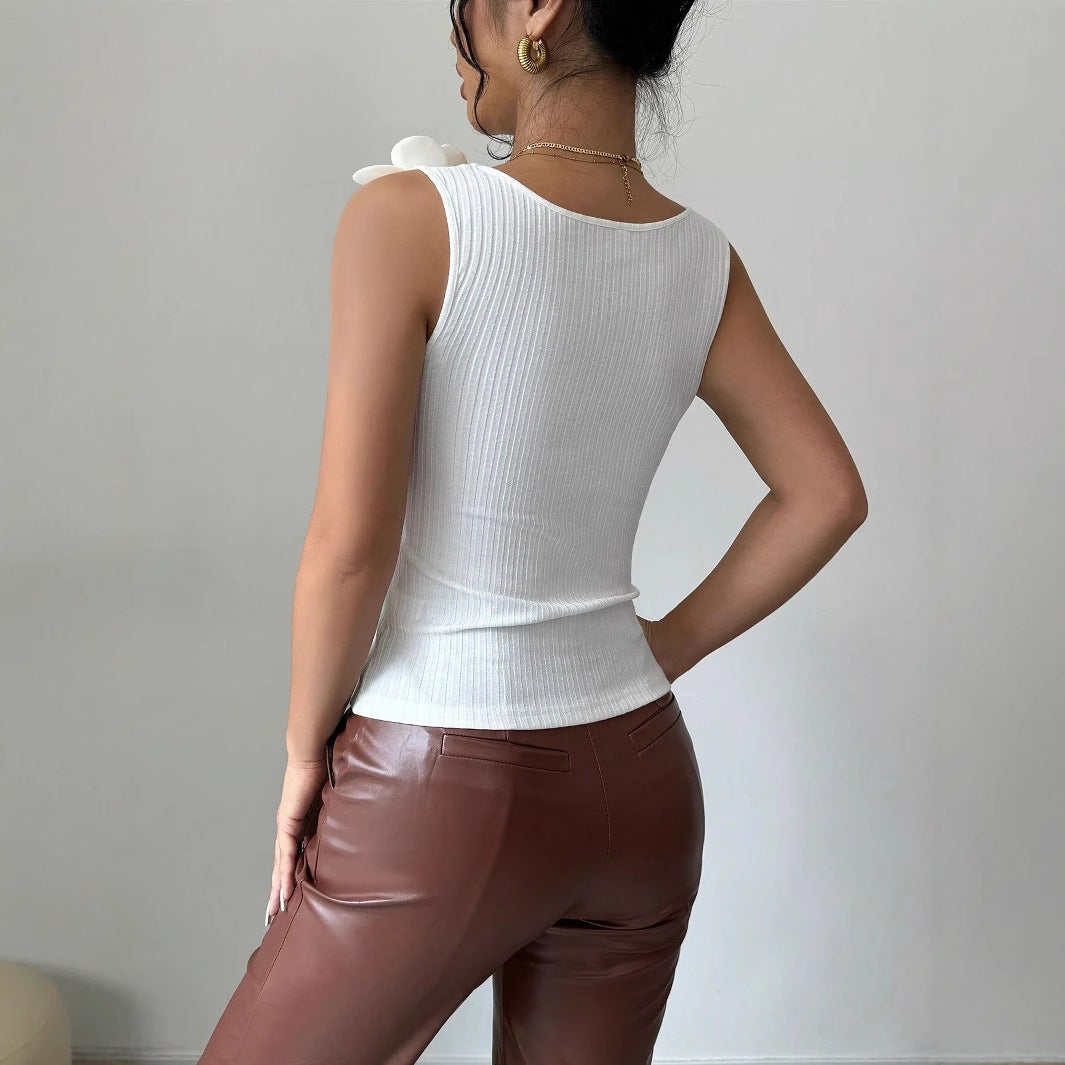 Sofia™ | Eliana - Top Floreale Senza Maniche